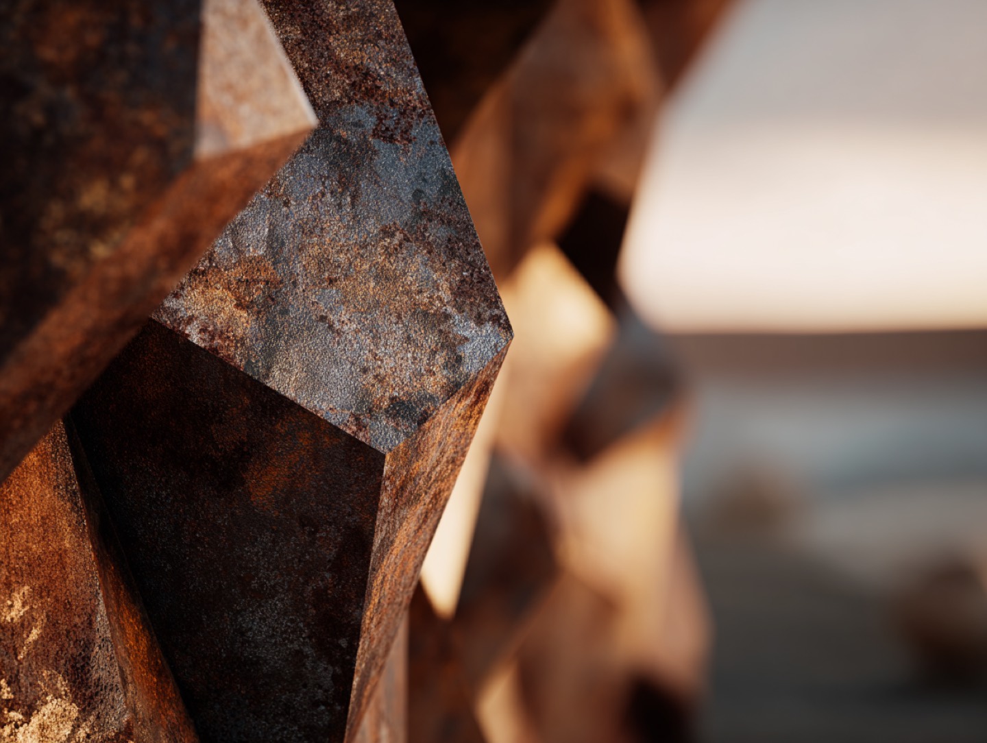 Textura de acero oxidado